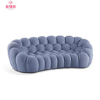 Italian Minimalist French Internet Celebrity Bubble Soccer Cream Styling Sofa Design