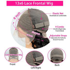 P1B30 Highlight Body Wave Human Hair Wigs 100%Human Hair Quality 13X6 Hd Lace Frontal Wigs 250 Density Brazilian Lace Front Wigs