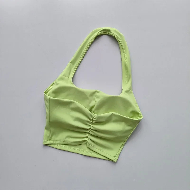 Backless Sports Bra – Athletic Yoga Crop Top