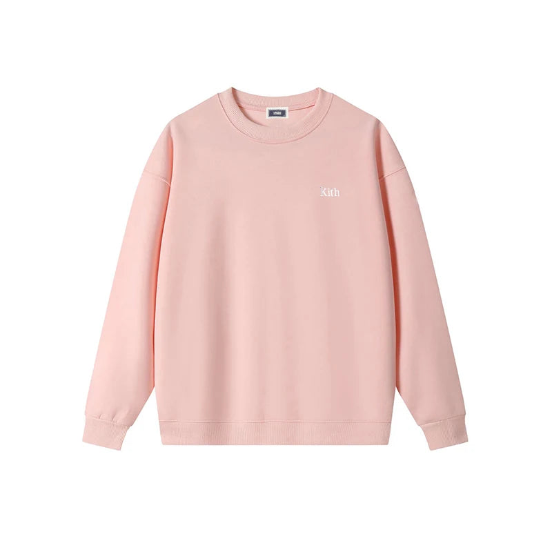 2025 Autumn High Quality O-Neck Sweatshirts Cotton Brand Embroidery logo Casual Hoodie Men Long Sleeve Women Tracksuit Tops