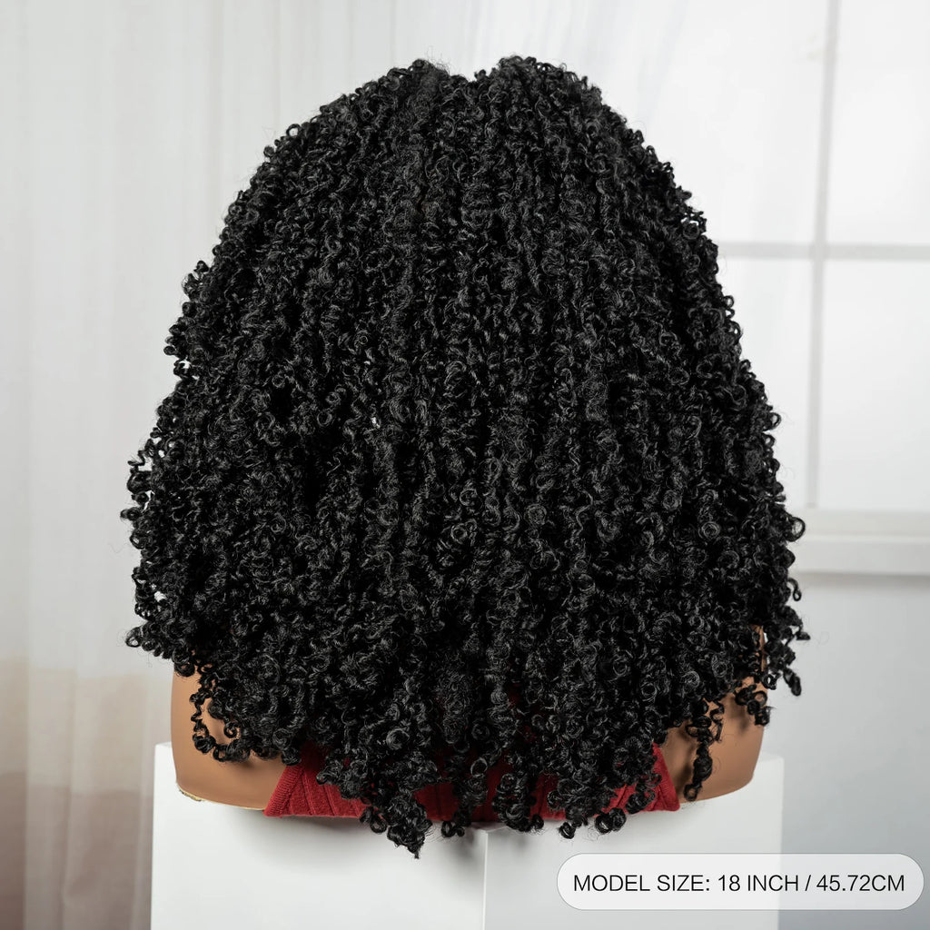 Thick Braided Wigs Synthetic Full Lace Knotless Box Braided Lace Wigs Lace Frontal Natural Braids Wigs for Black Women