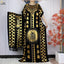 New Summer Short Sleeve Robe Cotton Loose Lady Dress With Big Scarf Gold Stamping Boubou Maxi Islam Women African Abaya Clothing