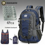 OGEHUAFEE Multi-functional Outdoor Hiking Backpack, Unisex Multi-purpose Bag, Lightweight Travel Hiking Luggage Storage Pack, Compatible with Stabilizing Trekking Poles
