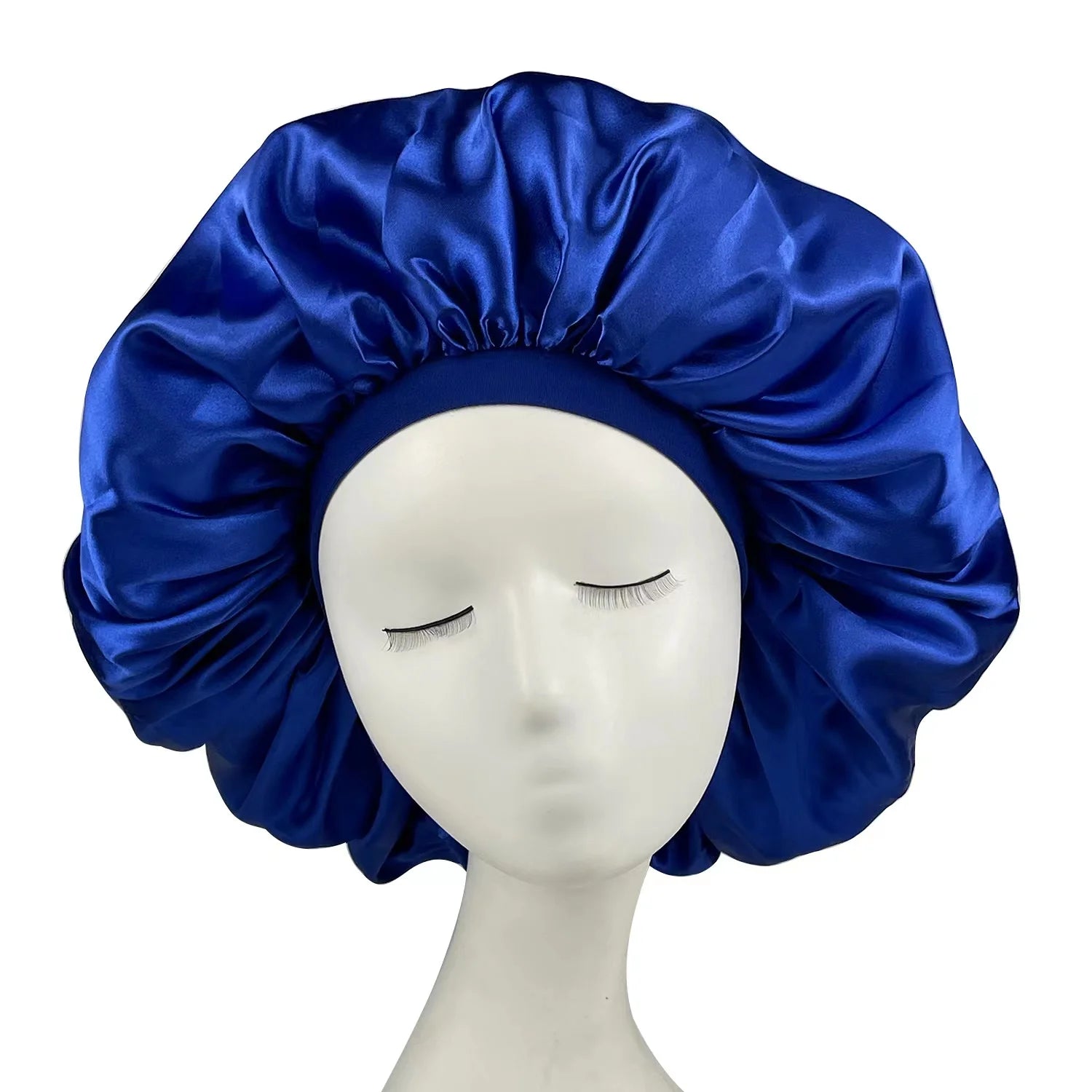 Large Bonnet Women Big Size Satin Bonnet Sleeping Night Women Cap Bonnet Hat Satin Cheveux Nuit Silk Bonnets for Women Main image
