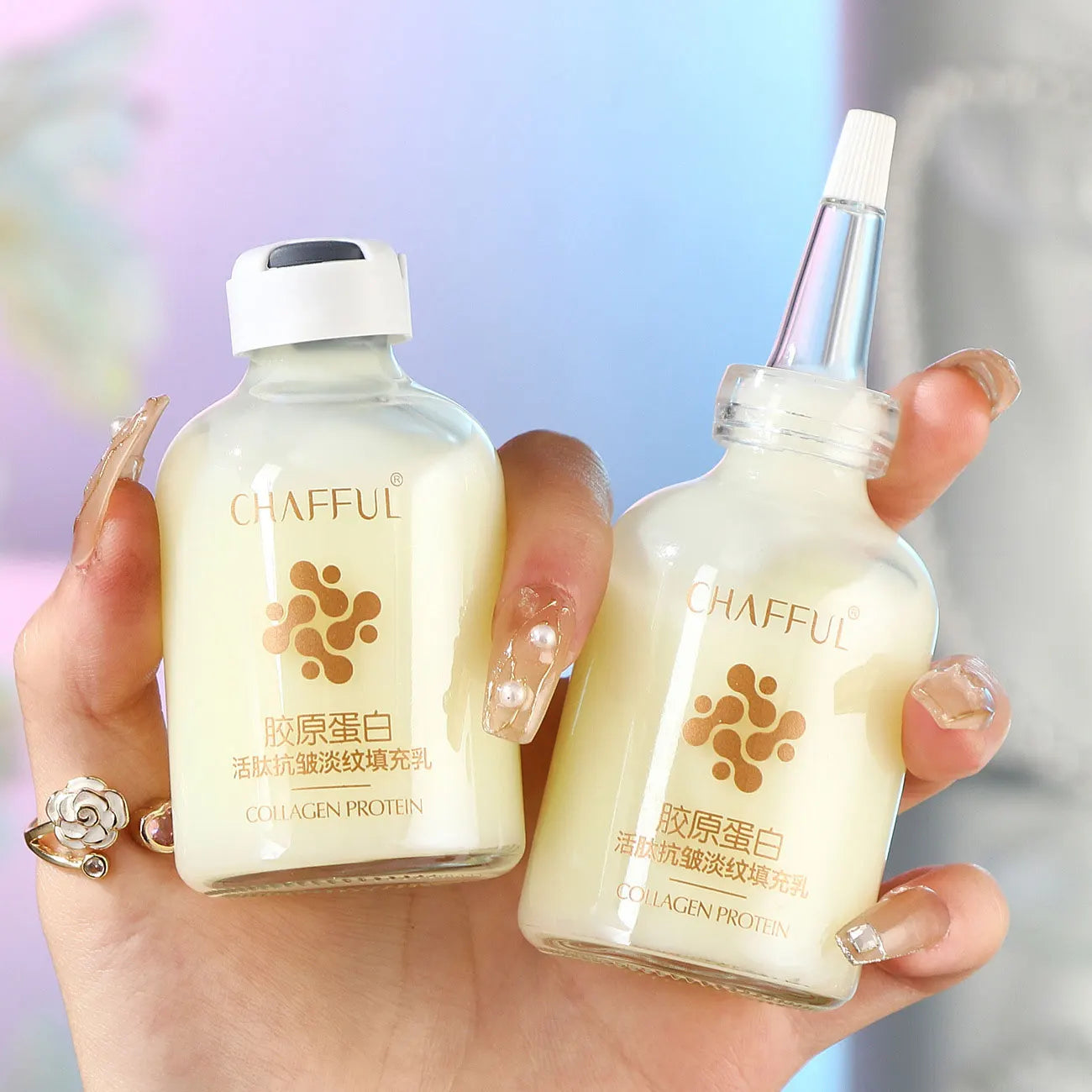 2pcs Collagen Face Serum skincare Facial Essence Liquid Firming Moisturizing Nourishing Facial Serum Skin Care Main image