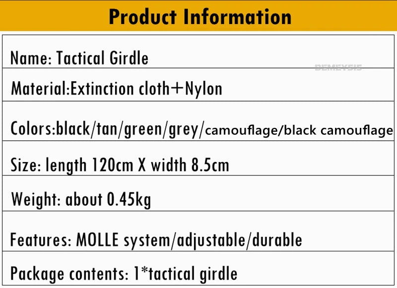 Tactical Padded Belt Airsoft CS Combat Molle Airsoft Girdle Duty Paintball Waist Belts War Game Hunting Accessories