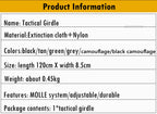 Tactical Padded Belt Airsoft CS Combat Molle Airsoft Girdle Duty Paintball Waist Belts War Game Hunting Accessories