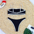 Woman Swimwear 2026 High Waist Bikinis Shorts Women's Swimsuit Luxury Ribbed Two-piece Bathing Suits Summer Bikini Set Swim Suit