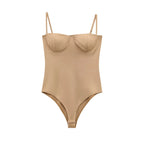 Zevity 2026 Women Sexy Spaghetti Strap Inner Style Beach Wear Bodysuits Ladies Soft Slim Swimsuit Playsuits Mujer Rompers LS9043