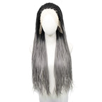 613 Blonde Box Braided Wigs Braids For Black Women 26Inch Long African Cornrow Crochet Braids Synthetic Hair 13x3 Lace Front Wig