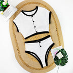 Woman Swimwear 2026 High Waist Bikinis Shorts Women's Swimsuit Luxury Ribbed Two-piece Bathing Suits Summer Bikini Set Swim Suit