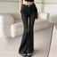 Women'S High Waisted Slim Fit Trousers Micro Flared Jeans Retro New Micro Flared Pants Straight Street Style Women'S Pants