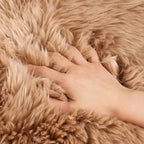 Genuine Sheepskin Area Rug Wool Rug Fur Carpet Fluffy Shaggy Fur Rug For Living Room Kids Bedroom Real Sheepskin Throw Lambskin