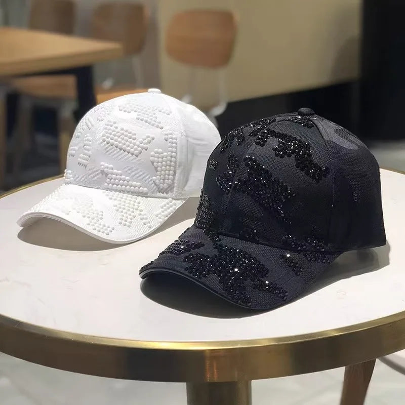 New duck hat for men and women Spring and autumn outdoor casual hat with diamond Korean version shade baseball cap Main image