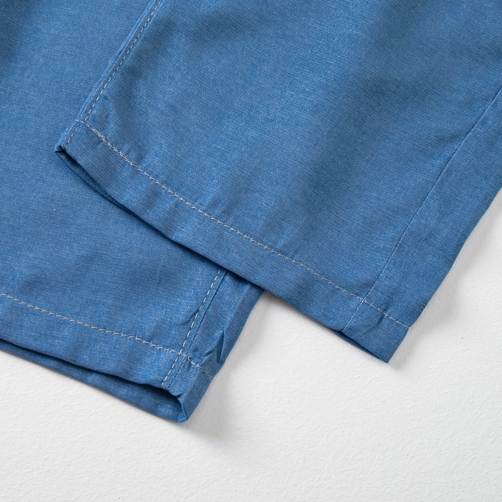 Men's summer slim fit soft blue imitation jeans comfortable casual youth pants outdoor versatile slim fit handsome slim fit pant