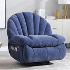 Power Recliner Chair Swivel, Comfortable Soft Fabric Shell Shape with Storage 360 Swivel Electric Big Tall Single Reclining Sofa