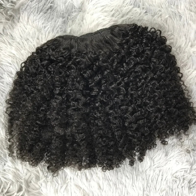 Kinky Curly Human Hair Bundles afro Bouncy curly hair weaving raw virgin water jerry curly human hair bundles extensions on sale Secondary image
