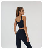Women Yoga Vest Workout Pilates Activewear Tops Running Gym Pretty Workout Clothes Sports Bras Active Wear Female Camisole Bra