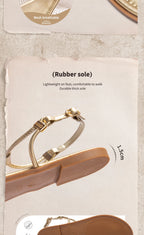 2026 Sandals Summer Women's Shoes Thin Bottom Flat Spaghetti Straps Casual Sandals Luxury Brand New
