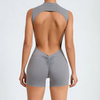 2026 Yoga Jumpsuit Fitness Sports Overalls Gym Clothing Set Wear Pilates Workout Clothes Women Short Sleeves Outfit Activewear