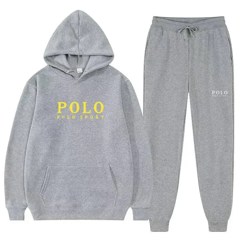 Autumn and Winter 2025 New Men's casual Set outdoor fashion jogging men's and women's hooded sweatshirt and pants 2-piece set Main image