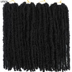 14 12 inch Butterfly Faux Locs Crochet Hair Braids Pre looped Distressed Goddess Butterfly Soft Locs Crochets Braids Cheveux Lok