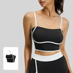 Women's Yoga Sports Bras Padded Gym Top Beauty Back Workout Crop Top Adjustable Shoulder Strap Fitness Bra Tight Yoga Wear