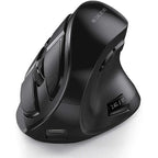 JOMAA 2.4G Wireless Mouse Rechargeable Bluetooth Mouse Ergonomic Vertical Mouse for Mac Windows Laptop Tablet Gaming Mause