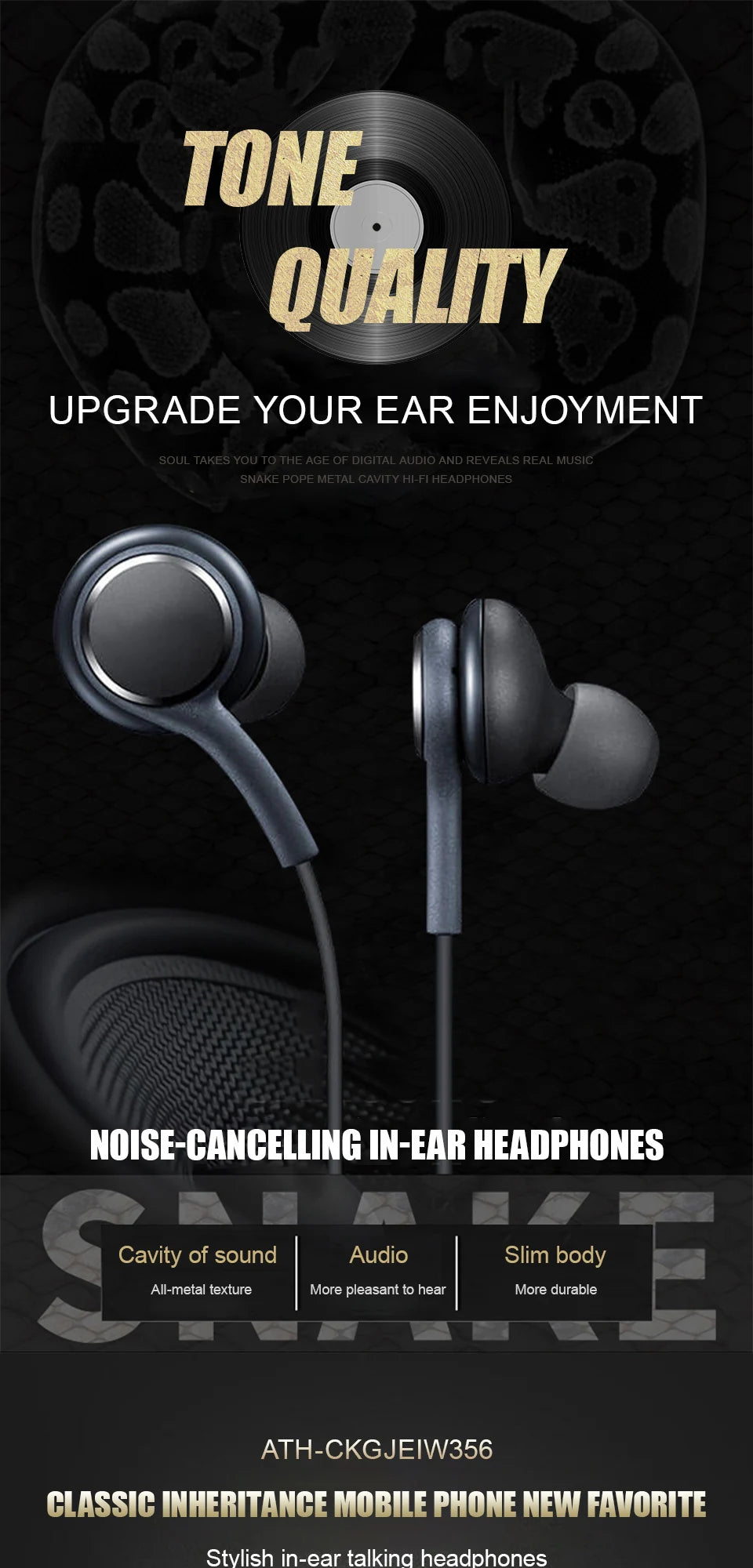 Original Type C Wired Earphone For Samsung Galaxy S23 S21 S22 Ultra Plus 3.5 mm Earbuds Headphones A54 A34 A53 A53 Accessories Secondary image