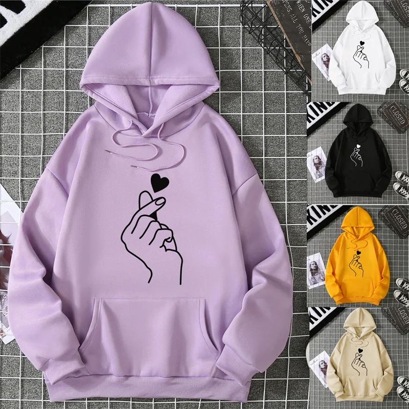 2025 Winter New Women's Hoodie High Street Unisex style Double Pockets Sweatshirts Outerwear Plus-Size Women's Clothing CYXX241 Main image
