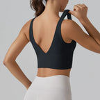 New  Yoga Tank Top Summer Sexy Fitness Yoga  Underwear Women's Sports Bra Push Up Fitness Bra  Running Gym Fitness Tops