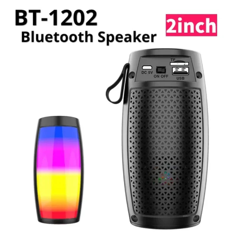 1202 TWS Shocking Heavy Bass Outdoor Portable Wireless Bluetooth Speaker Household Small Speaker High Volume Subwoofer Secondary image