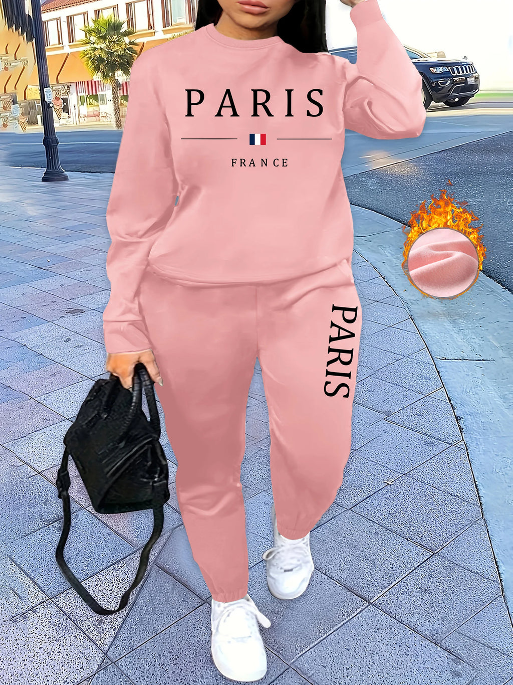 Womans Tracksuit Two Piece Set Hooded Sweatshirts+Sweatpants Suit Lady Casual Jogging Pullovers Fashion Sports Outfits Clothing