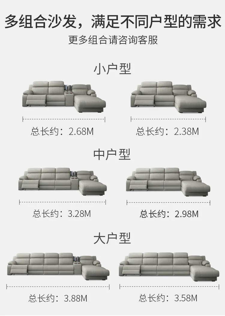 Classic Cheap Electric Recliner Sofas Gray Design European Quality Living Room Sofas Luxury Modern Divano Soggiorno Furniture