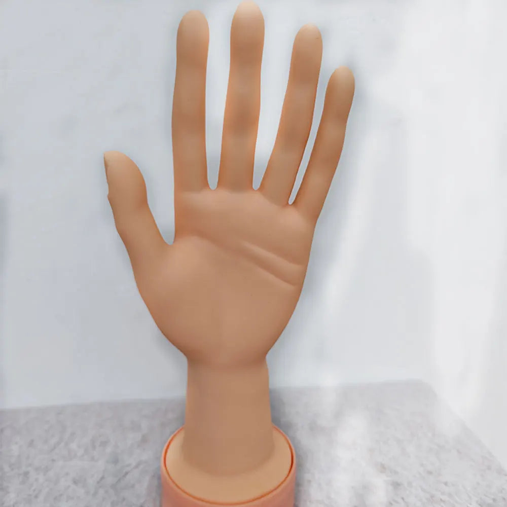 Mannequin Hand Women's Lifelike Soft Model for Jewelry Display Nail Art Manicure Fashion Teaching
