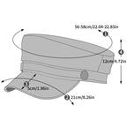Unisex Leather Eaves Military Hats Flat Top Baseball Caps For Women Outdoor Sports Cadet Sunscreen Hat