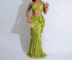 Sexy One-shoulder Long Summer Dress Sequin Birthday Holiday Elegant Party Evening Dresses Luxury Womens Prom Dresses XSY29