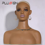 Mannequin Head For Wig African Dummy Head For Wig Doll Head With Anti Slip Hairnet Realistic Mannequin Head With Shoulders