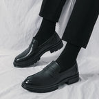 High Quality Dress Shoes Man Comfortable Business Social Leather Shoes For Man Casual Men's Italian Formal Shoes Man Loafers