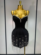 Women Sexy Backless Spaghetti Strap Bodycon Sleeveless Bandage Dress 2025 Elegant Prom Gown Club Evening Party Birthday Dresses