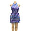 HLJ Sexy Mesh Ruched Patchwork Bodycon Dresses Women Cake Gradient Halter Backless Dress Female Streetwear Vestidos Summer New
