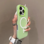 Luxury Candy Magsafe Wireless Charge Matte Phone Case For Samsung Galaxy S25 Plus S24 FE S23 S22 Ultra 5G Magnetic Bumper Cover