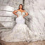 South Africa Luxury Mermaid Wedding Dress with Ruffle 2026 Lace Appliques Crystals Beadings Plus Size Bridal Gowns Custom Made