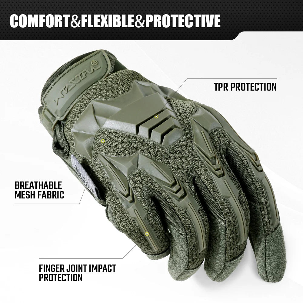 Men Tactical Gloves Touch Screen Outdoor Sport Paintball Combat Hiking Hunting Riding Bike Non-slip Breathable Cycling Equipment