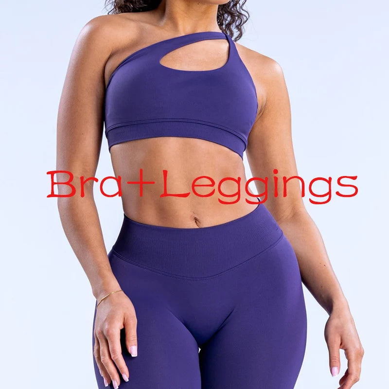 Seamless Activewear Set – Sports Bra & High Waist Leggings