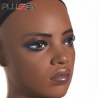 Mannequin Head For Wig African Dummy Head For Wig Doll Head With Anti Slip Hairnet Realistic Mannequin Head With Shoulders