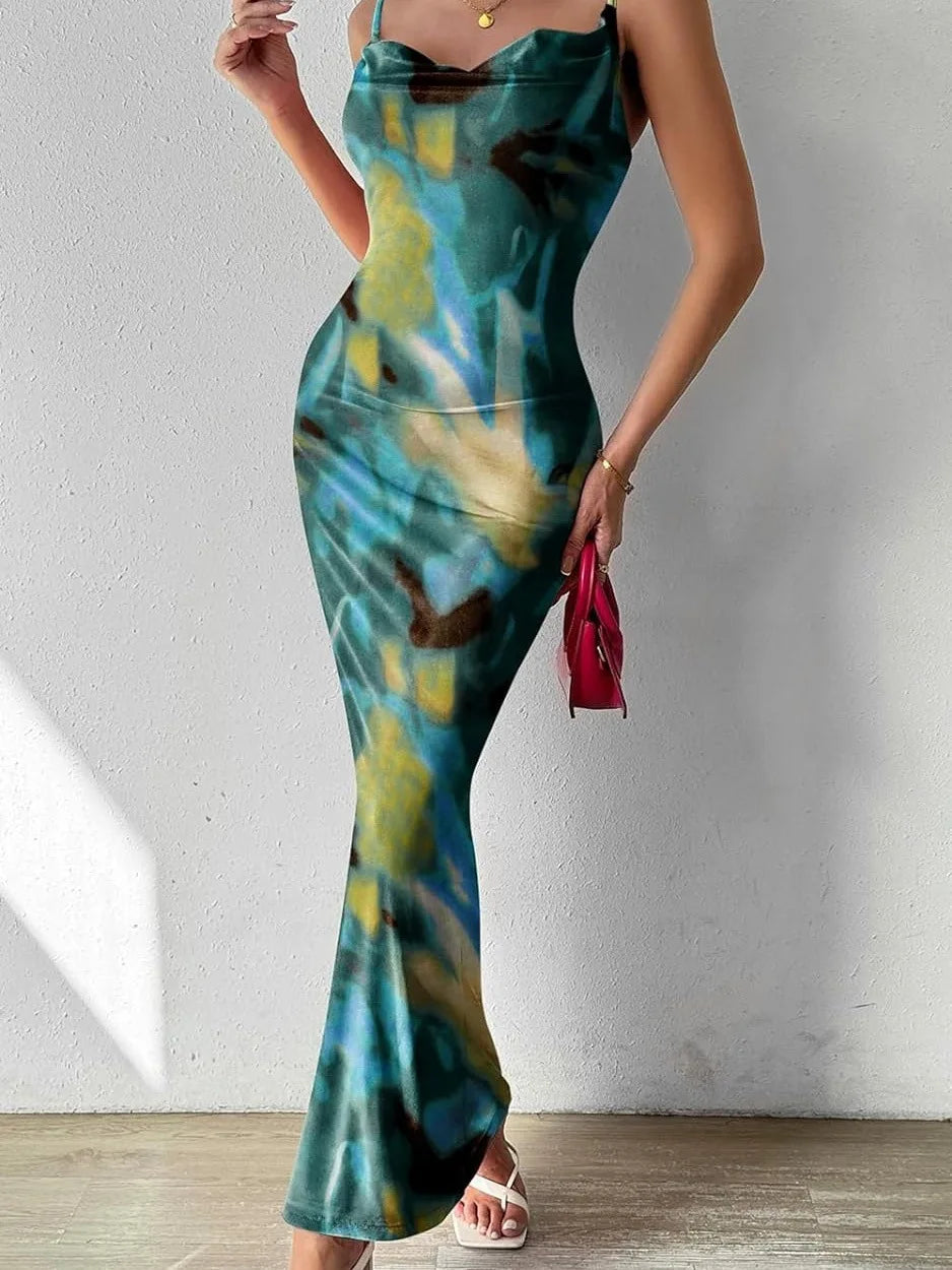Women's Dresses Blue Jean Print Sleeveless Strapless Midi Bodycon Maxi Dress 2026 Sexy Vestidos Club Party Evening Sundress