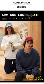 Customizable Thick Sweatshirt for Man Women Plain Hoodie Sweater Autumn Winter Fleece Sweatshirts Logo Original Design