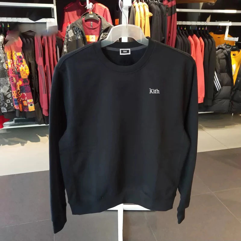 2025 Autumn High Quality O-Neck Sweatshirts Cotton Brand Embroidery logo Casual Hoodie Men Long Sleeve Women Tracksuit Tops Secondary image