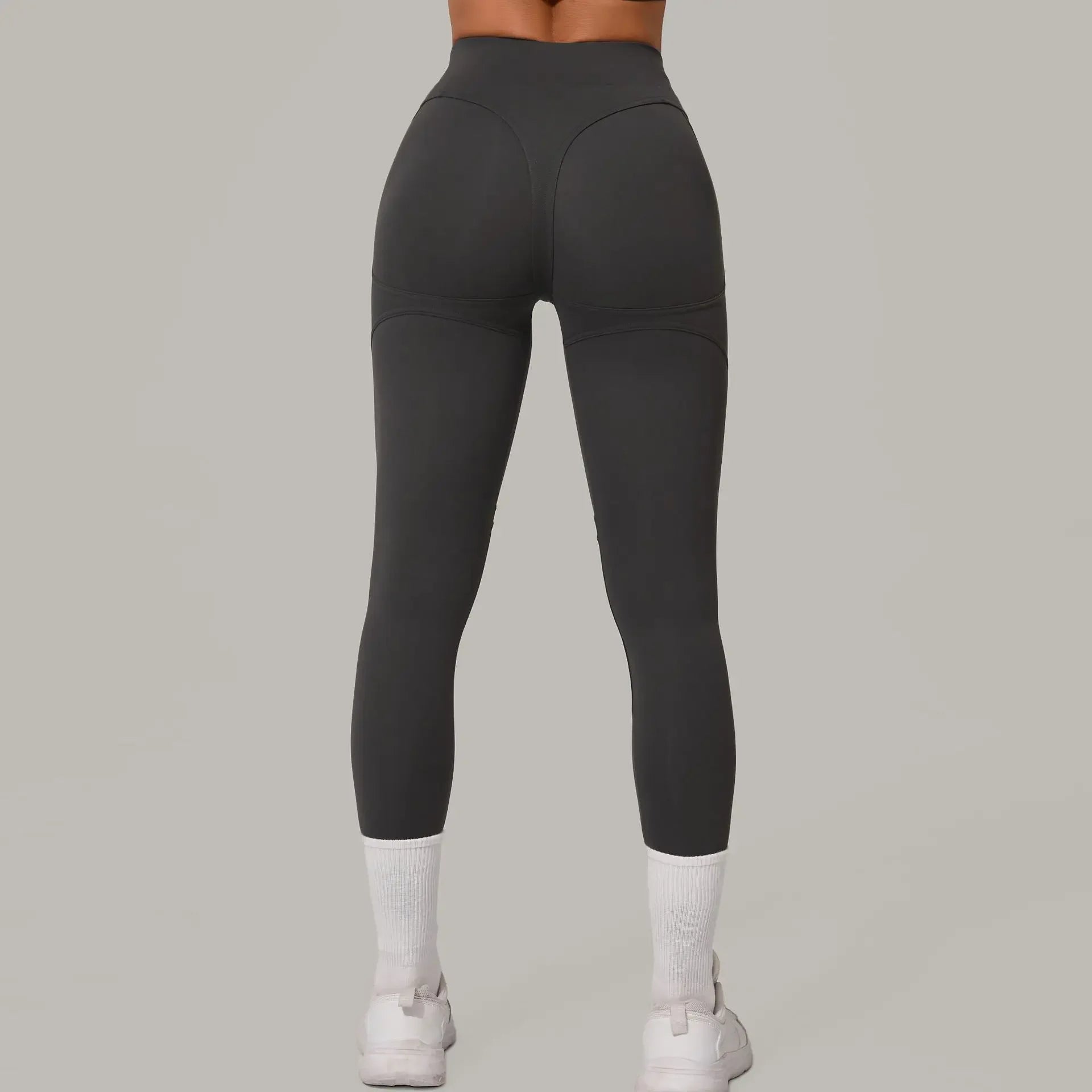 Gym Workout Yoga Fitness Sports Suit Short-sleeved Top Padded-free High-waisted Hip-lifting Trousers Outdoors Leisure Sportswear
